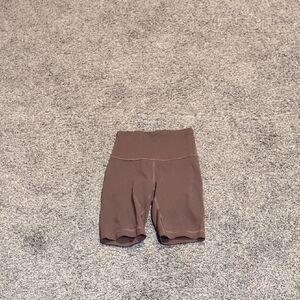 lululemon athletica Brown High-Rise Bike Shorts